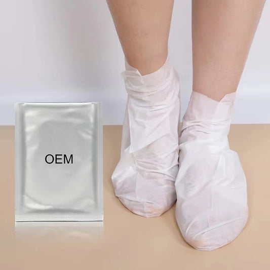 High Quality Natural foot skin care peeling foot mask peeling exfoliating foot sock