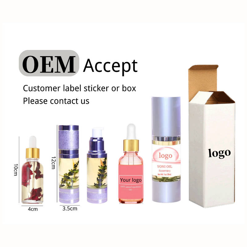 OEM Private Label rose flavor Yoni Oil Feminine Vagina tightening Massage Detox Essential Oil