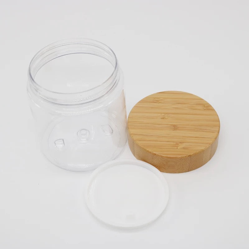 plastic storage cream container for body scrub container cosmetic jars