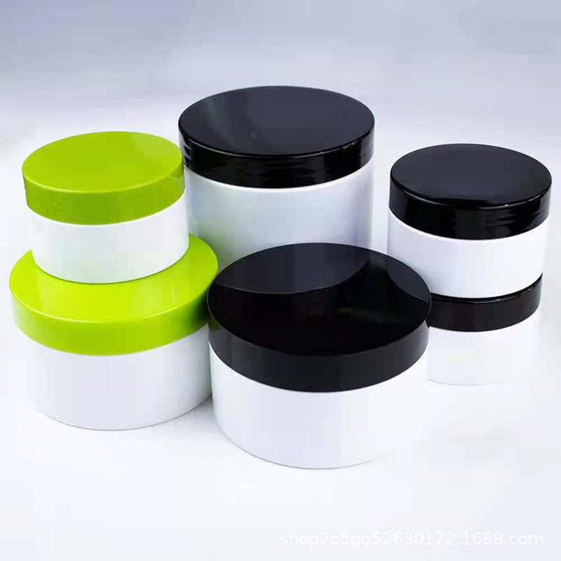 plastic storage cream container for body scrub container cosmetic jars