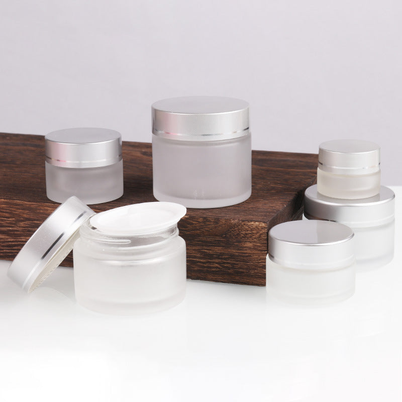 plastic storage cream container for body scrub container cosmetic jars